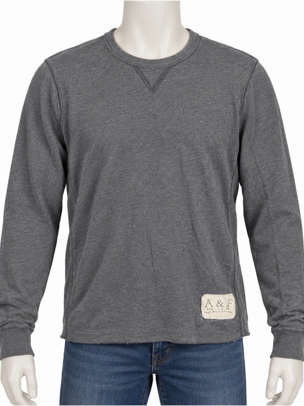 Vintage Abercrombie & Fitch Long Sleeve Thermal Crewneck Sweater